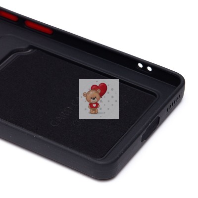 Чехол-накладка для Tecno Camon 30 Pro 5G (черный) - SC337 с картхолдером Чехол-накладка для Tecno Camon 30 Pro 5G (черный) - SC337 с картхолдером