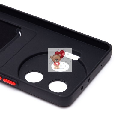 Чехол-накладка для Tecno Camon 30 Pro 5G (черный) - SC337 с картхолдером Чехол-накладка для Tecno Camon 30 Pro 5G (черный) - SC337 с картхолдером