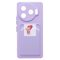 Чехол-накладка для Tecno Camon 30 Pro 5G (светло-фиолетовый) - SC337 с картхолдером