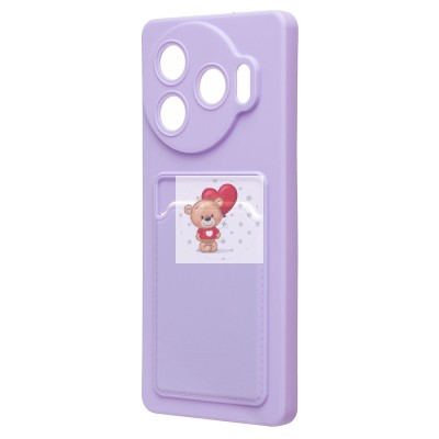 Чехол-накладка для Tecno Camon 30 Pro 5G (светло-фиолетовый) - SC337 с картхолдером