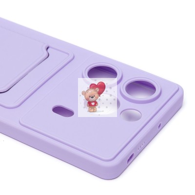 Чехол-накладка для Tecno Pova 6 4G (светло-фиолетовый) - SC337 с картхолдером Чехол-накладка для Tecno Pova 6 4G (светло-фиолетовый) - SC337 с картхолдером