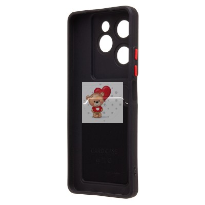 Чехол-накладка для Tecno Spark 20 Pro 5G (черный) - SC337 с картхолдером Чехол-накладка для Tecno Spark 20 Pro 5G (черный) - SC337 с картхолдером