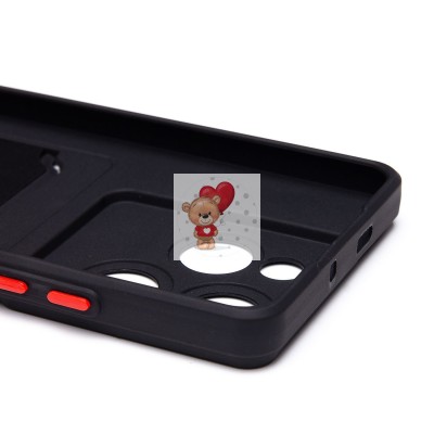 Чехол-накладка для Tecno Spark 20 Pro 5G (черный) - SC337 с картхолдером Чехол-накладка для Tecno Spark 20 Pro 5G (черный) - SC337 с картхолдером