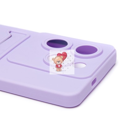 Чехол-накладка для Tecno Spark 20 Pro 5G (светло-фиолетовый) - SC337 с картхолдером