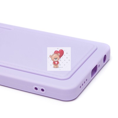 Чехол-накладка для Tecno Spark 20 Pro 5G (светло-фиолетовый) - SC337 с картхолдером