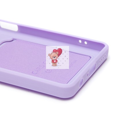 Чехол-накладка для Tecno Spark 20 Pro 5G (светло-фиолетовый) - SC337 с картхолдером