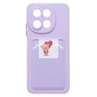 Чехол-накладка для Tecno Spark 30 5G (светло-фиолетовый) - SC337 с картхолдером