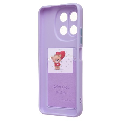 Чехол-накладка для Tecno Spark 30 5G (светло-фиолетовый) - SC337 с картхолдером