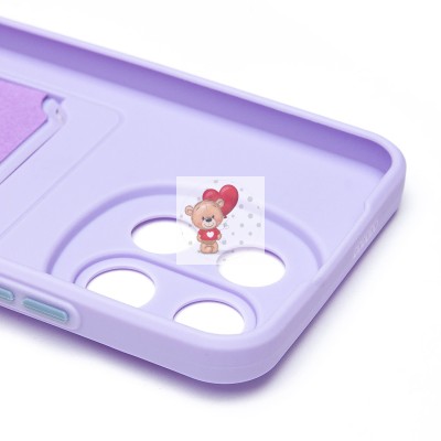 Чехол-накладка для Tecno Spark 30 5G (светло-фиолетовый) - SC337 с картхолдером