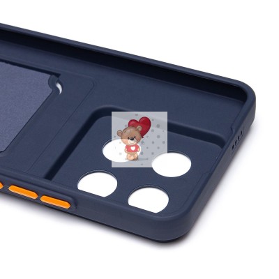 Чехол-накладка для Xiaomi 14 Pro (темно-синий) - SC337 с картхолдером Чехол-накладка для Xiaomi 14 Pro (темно-синий) - SC337 с картхолдером