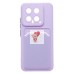 Чехол-накладка для Xiaomi 14 (светло-фиолетовый) - SC337 с картхолдером