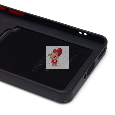 Чехол-накладка для Xiaomi 14T Pro (черный) - SC337 с картхолдером