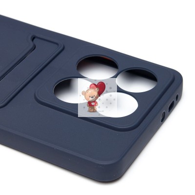 Чехол-накладка для Xiaomi 14T Pro (темно-синий) - SC337 с картхолдером Чехол-накладка для Xiaomi 14T Pro (темно-синий) - SC337 с картхолдером