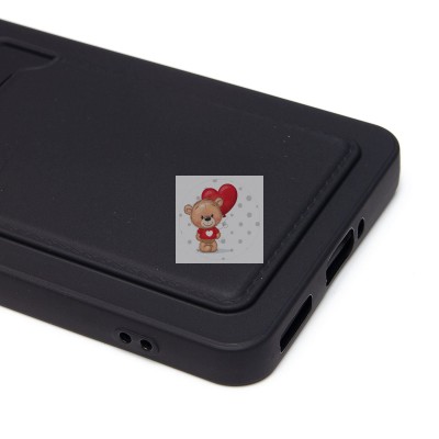 Чехол-накладка для Xiaomi 14T (черный) - SC337 с картхолдером