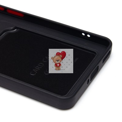 Чехол-накладка для Xiaomi 14T (черный) - SC337 с картхолдером