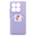 Чехол-накладка для Xiaomi 14T (светло-фиолетовый) - SC337 с картхолдером