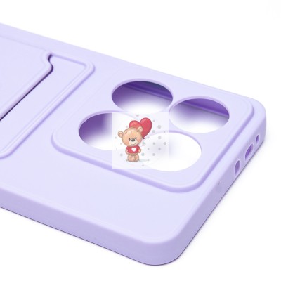 Чехол-накладка для Xiaomi 14T (светло-фиолетовый) - SC337 с картхолдером Чехол-накладка для Xiaomi 14T (светло-фиолетовый) - SC337 с картхолдером