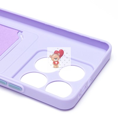 Чехол-накладка для Xiaomi 14T (светло-фиолетовый) - SC337 с картхолдером Чехол-накладка для Xiaomi 14T (светло-фиолетовый) - SC337 с картхолдером
