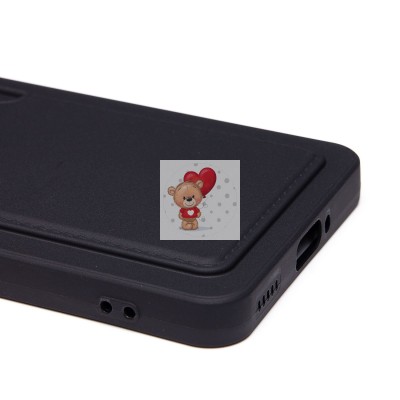 Чехол-накладка для Xiaomi Poco F6 Pro (черный) - SC337 с картхолдером Чехол-накладка для Xiaomi Poco F6 Pro (черный) - SC337 с картхолдером