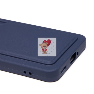 Чехол-накладка для Xiaomi Poco F6 Pro (темно-синий) - SC337 с картхолдером Чехол-накладка для Xiaomi Poco F6 Pro (темно-синий) - SC337 с картхолдером