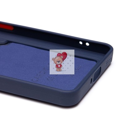 Чехол-накладка для Xiaomi Poco F6 Pro (темно-синий) - SC337 с картхолдером Чехол-накладка для Xiaomi Poco F6 Pro (темно-синий) - SC337 с картхолдером