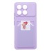 Чехол-накладка для Xiaomi Poco F6 Pro (светло-фиолетовый) - SC337 с картхолдером