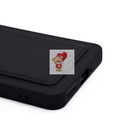 Чехол-накладка для Xiaomi Poco F7 Pro (черный) - SC337 с картхолдером