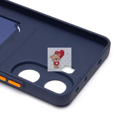 Чехол-накладка для Xiaomi Poco X7 Pro (темно-синий) - SC337 с картхолдером Чехол-накладка для Xiaomi Poco X7 Pro (темно-синий) - SC337 с картхолдером
