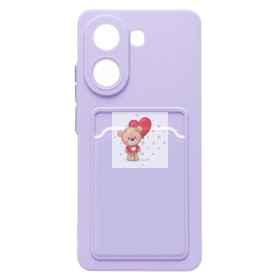 Чехол-накладка для Xiaomi Poco X7 Pro (светло-фиолетовый) - SC337 с картхолдером Чехол-накладка для Xiaomi Poco X7 Pro (светло-фиолетовый) - SC337 с картхолдером