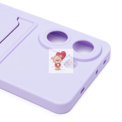 Чехол-накладка для Xiaomi Poco X7 Pro (светло-фиолетовый) - SC337 с картхолдером