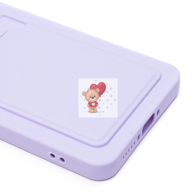 Чехол-накладка для Xiaomi Poco X7 Pro (светло-фиолетовый) - SC337 с картхолдером