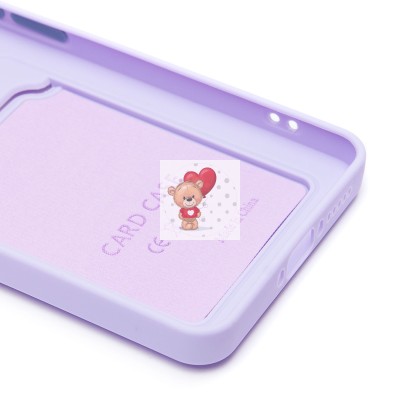 Чехол-накладка для Xiaomi Poco X7 Pro (светло-фиолетовый) - SC337 с картхолдером