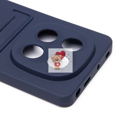 Чехол-накладка для Xiaomi Poco X7 (темно-синий) - SC337 с картхолдером Чехол-накладка для Xiaomi Poco X7 (темно-синий) - SC337 с картхолдером