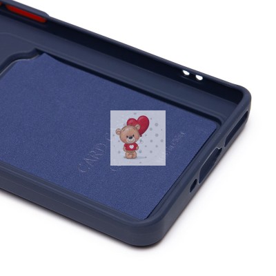 Чехол-накладка для Xiaomi Poco X7 (темно-синий) - SC337 с картхолдером Чехол-накладка для Xiaomi Poco X7 (темно-синий) - SC337 с картхолдером