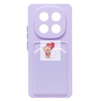 Чехол-накладка для Xiaomi Poco X7 (светло-фиолетовый) - SC337 с картхолдером Чехол-накладка для Xiaomi Poco X7 (светло-фиолетовый) - SC337 с картхолдером