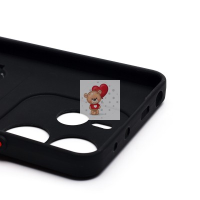 Чехол-накладка для Xiaomi Redmi Note 14 4G (черный) - SC337 с картхолдером