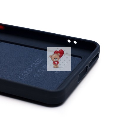 Чехол-накладка для Xiaomi Redmi Note 14 4G (темно-синий) - SC337 с картхолдером