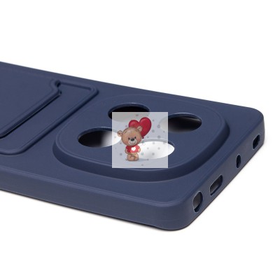 Чехол-накладка для Xiaomi Redmi Note 14 Pro 4G (темно-синий) - SC337 с картхолдером