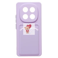 Чехол-накладка для Xiaomi Redmi Note 14 Pro 4G (светло-фиолетовый) - SC337 с картхолдером Чехол-накладка для Xiaomi Redmi Note 14 Pro 4G (светло-фиолетовый) - SC337 с картхолдером