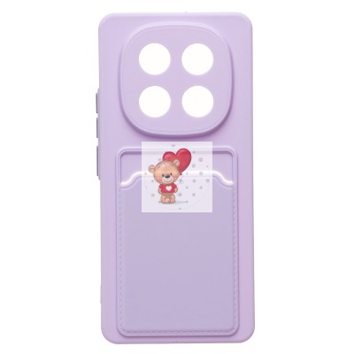 Чехол-накладка для Xiaomi Redmi Note 14 Pro 4G (светло-фиолетовый) - SC337 с картхолдером Чехол-накладка для Xiaomi Redmi Note 14 Pro 4G (светло-фиолетовый) - SC337 с картхолдером