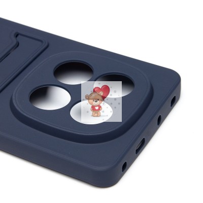 Чехол-накладка для Xiaomi Redmi Note 14 Pro+ (темно-синий) - SC337 с картхолдером