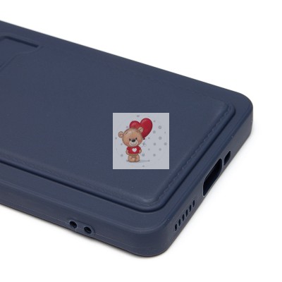 Чехол-накладка для Xiaomi Redmi Note 14 Pro+ (темно-синий) - SC337 с картхолдером