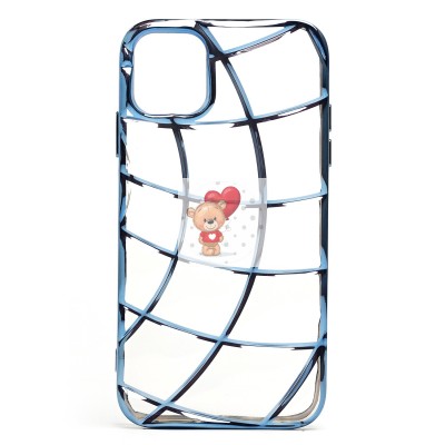 Чехол-накладка для Apple iPhone 11 (прозрачный/синий) - SC340 Чехол-накладка для Apple iPhone 11 (прозрачный/синий) - SC340