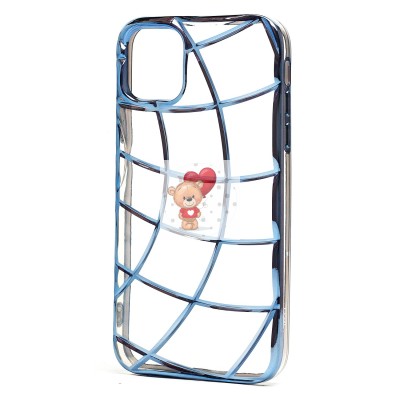 Чехол-накладка для Apple iPhone 11 (прозрачный/синий) - SC340