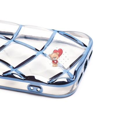 Чехол-накладка для Apple iPhone 11 (прозрачный/синий) - SC340