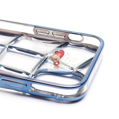 Чехол-накладка для Apple iPhone 11 (прозрачный/синий) - SC340