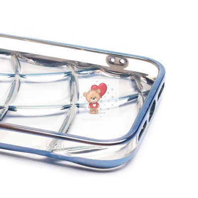 Чехол-накладка для Apple iPhone 11 (прозрачный/синий) - SC340