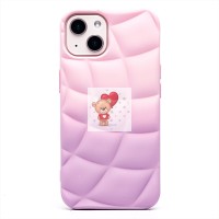 Чехол-накладка для Apple iPhone 13 (фиолетовый/белый) - SC340