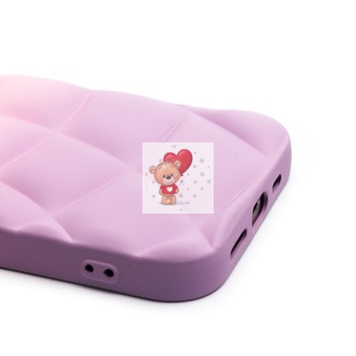 Чехол-накладка для Apple iPhone 13 (фиолетовый/белый) - SC340