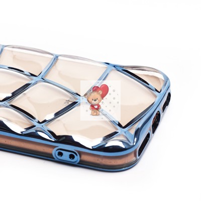 Чехол-накладка для Apple iPhone 7 (прозрачный/синий) - SC340